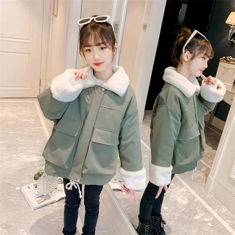 Girls Coat Jacket Winter Cotton Windbreak 2023 Graceful Warm Plus Thicken Teenagers Overcoat Snowsuit Children's Clothing
Girls Coat Jacket Winter Cotton Windbreak 2023 Graceful Warm Plus Thicken Teenagers Overcoat Snowsuit Children's Clothing