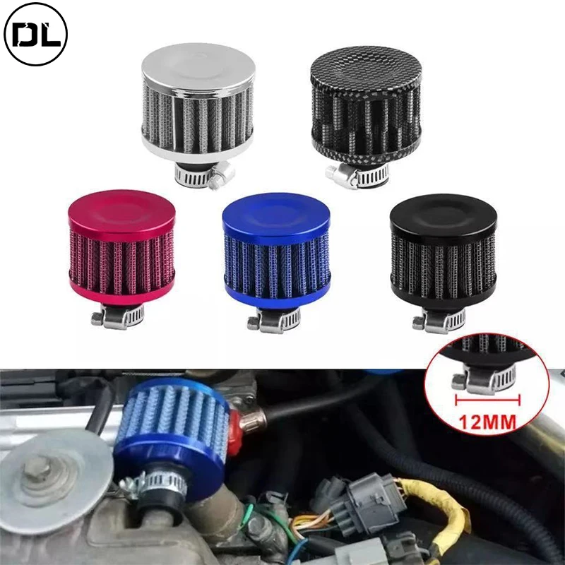 

Universal 12mm Car Air Filter for Motorcycle Cold Air Intake High Flow Crankcase Vent Cover Mini Breather Filters Moto Parts