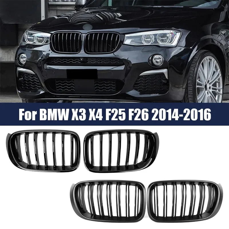 For BMW X3 X4 F25 F26 2014-2016 Car Front Bumper Grilles Gloss Matt Black M Color Grill Replacement Racing Grille Car Styling
For BMW X3 X4 F25 F26 2014-2016 Car Front Bumper Grilles Gloss Matt Black M Color Grill Replacement Racing Grille Car Styling