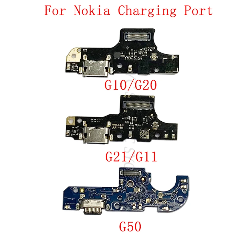 

USB Charging Connector Port Board Flex Cable For Nokia G10 G20 G11 G21 G50 Charging Port Repair Parts
