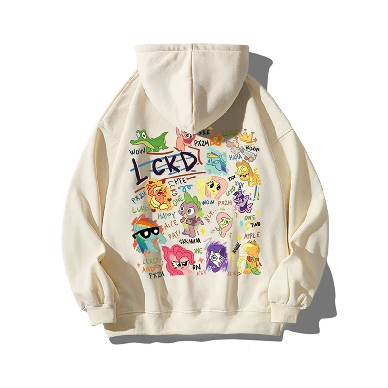 Lovely Pure Cotton Pony Cartoon Printed Sweater Autumn Regular Thin or Winter Fleeced Thickened Loose and Minimalist Hoodies
Lovely Pure Cotton Pony Cartoon Printed Sweater Autumn Regular Thin or Winter Fleeced Thickened Loose and Minimalist Hoodies