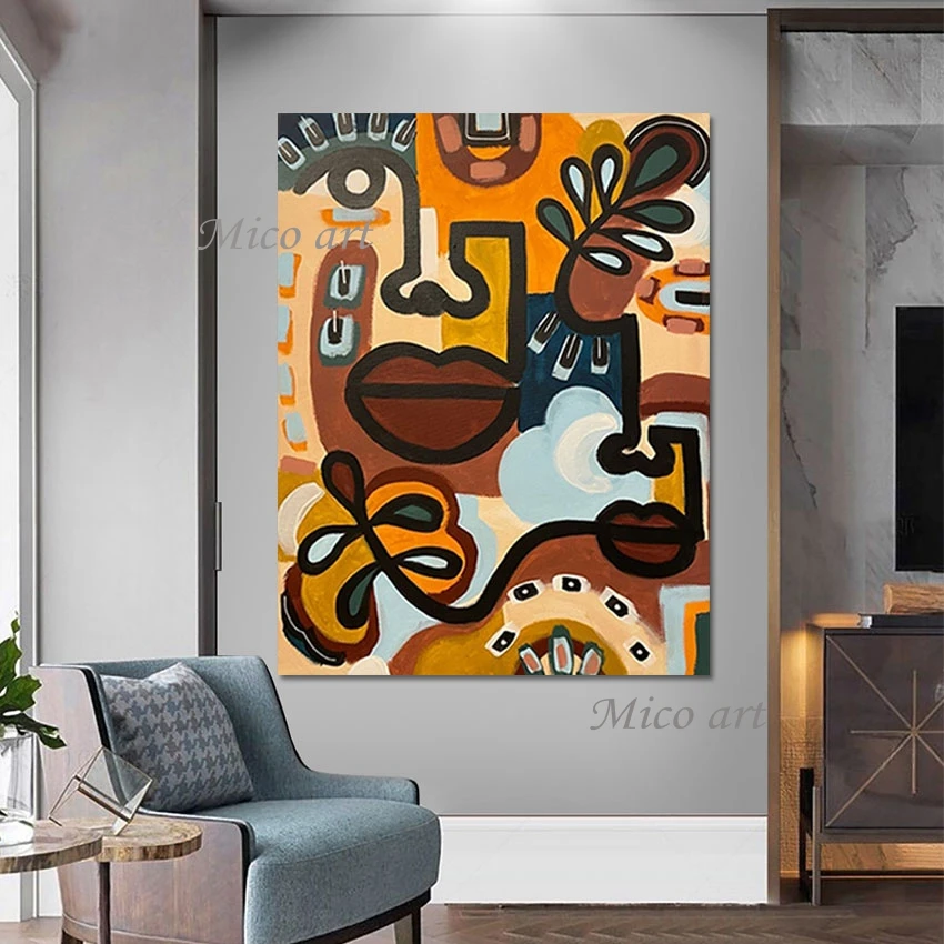Contemporary Cartoon Pictures Canvas Art Abstract Figure Decorative Paintings For Living Room Wall Without Frame Wholesale
Contemporary Cartoon Pictures Canvas Art Abstract Figure Decorative Paintings For Living Room Wall Without Frame Wholesale