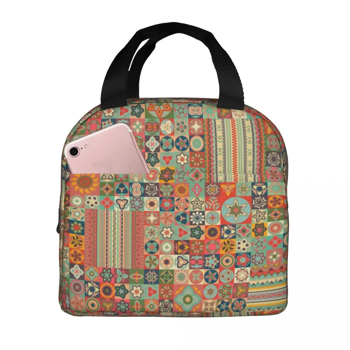 Lunch Bag for Women Kids Ethnic Style Insulated Cooler Portable Work Polyester Lunch Box Bento Pouch
Lunch Bag for Women Kids Ethnic Style Insulated Cooler Portable Work Polyester Lunch Box Bento Pouch