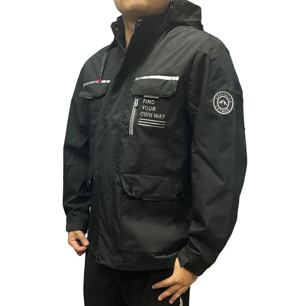 Comfortable Casual Jacket Stylish Windbreaker Jacket with Hood Multiple Pockets Waterproof Design for Men's Winter Outdoor
Comfortable Casual Jacket Stylish Windbreaker Jacket with Hood Multiple Pockets Waterproof Design for Men's Winter Outdoor