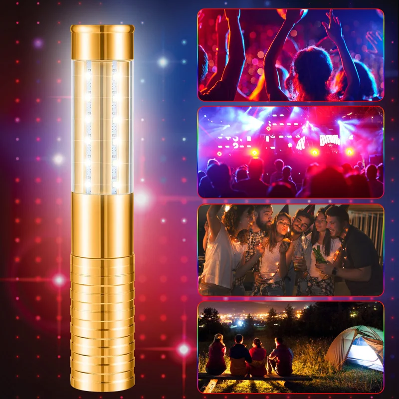 

LED Strobe Baton Champagne Wine Bottle Flashing Stick Rechargeble Light For KTV Bar Birthday Weddings Party DIY Night Lamp