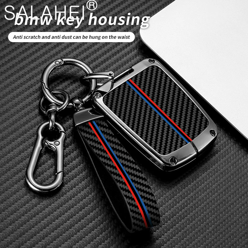 

Zinc Alloy Car Remote Key Case Cover Shell Holder Fob For BMW I3 I8 Series Keyless Protector Keychain Auto Accessories Interior