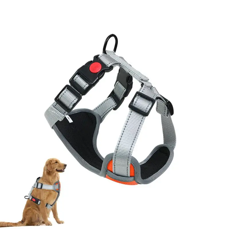 

Dog Harness For Dogs No pull Dogs Harness With 2 Strap Buckles Reflective Adjustable Soft Sponge Padding Dog Vest Harness