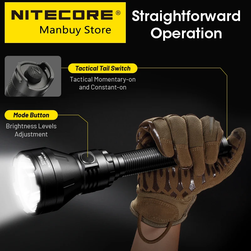 Беспроводной охотничий фонарик Nitecore MH40S с дальним радиусом действия 1500 люмен, 18 Вт, быстрая перезарядка, дистанционное управление, батарея 21700
Беспроводной охотничий фонарик Nitecore MH40S с дальним радиусом действия 1500 люмен, 18 Вт, быстрая перезарядка, дистанционное управление, батарея 21700