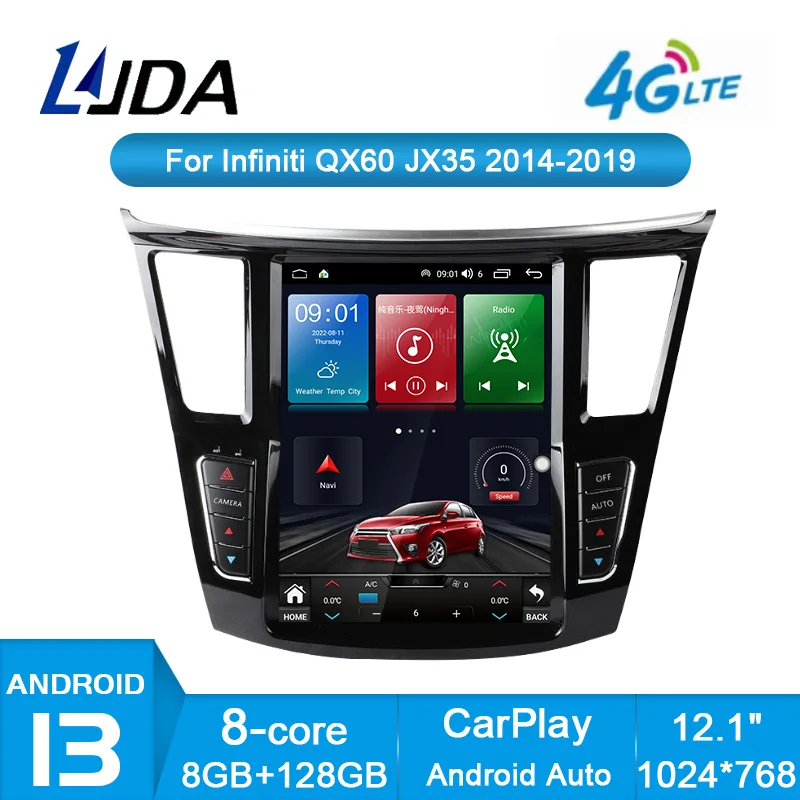 8+128GB Android 13 Car Multimedia Player For Infiniti JX35 QX60 2012 - 2019 GPS Navigation Radio Stereo DSP Carplay 1024*768P
8+128GB Android 13 Car Multimedia Player For Infiniti JX35 QX60 2012 - 2019 GPS Navigation Radio Stereo DSP Carplay 1024*768P