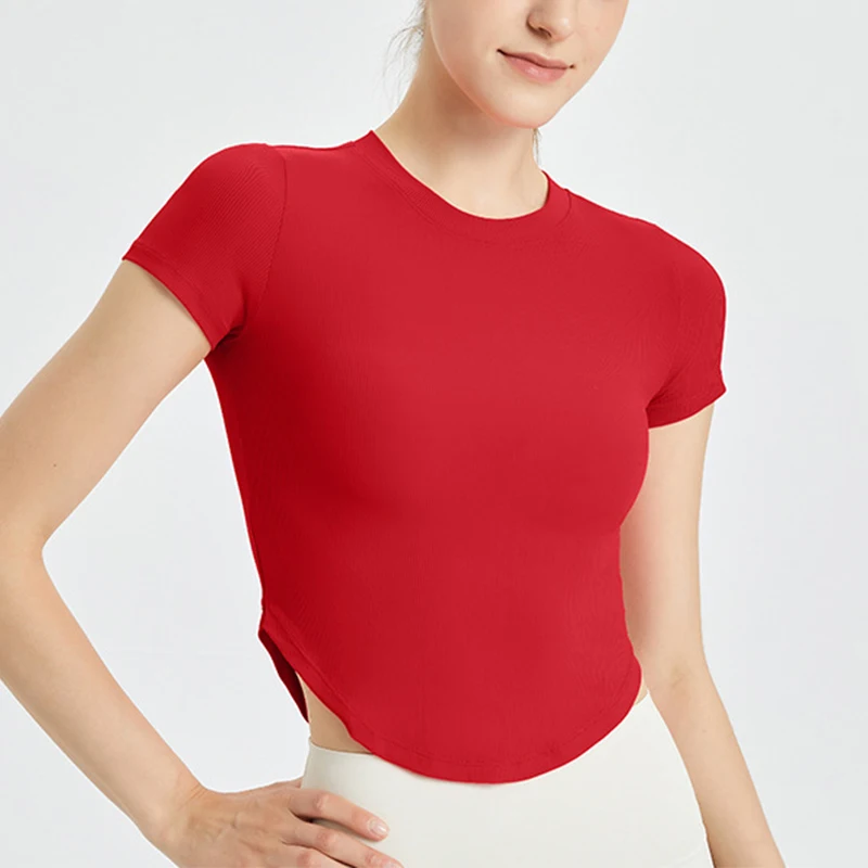 Short Sleeve Sports Vest Sports Yoga Crop Tops Women Sexy Backless Shirt Workout Top Gym Tank Top Backless Fitness
Short Sleeve Sports Vest Sports Yoga Crop Tops Women Sexy Backless Shirt Workout Top Gym Tank Top Backless Fitness