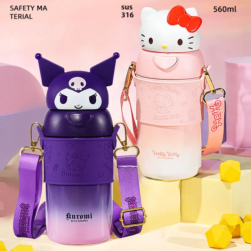 Sanrio Hello Kitty Cinnamoroll Kuromi My melody Pochacco children's thermos cup food grade 316 student special straw cup kettle
Sanrio Hello Kitty Cinnamoroll Kuromi My melody Pochacco children's thermos cup food grade 316 student special straw cup kettle