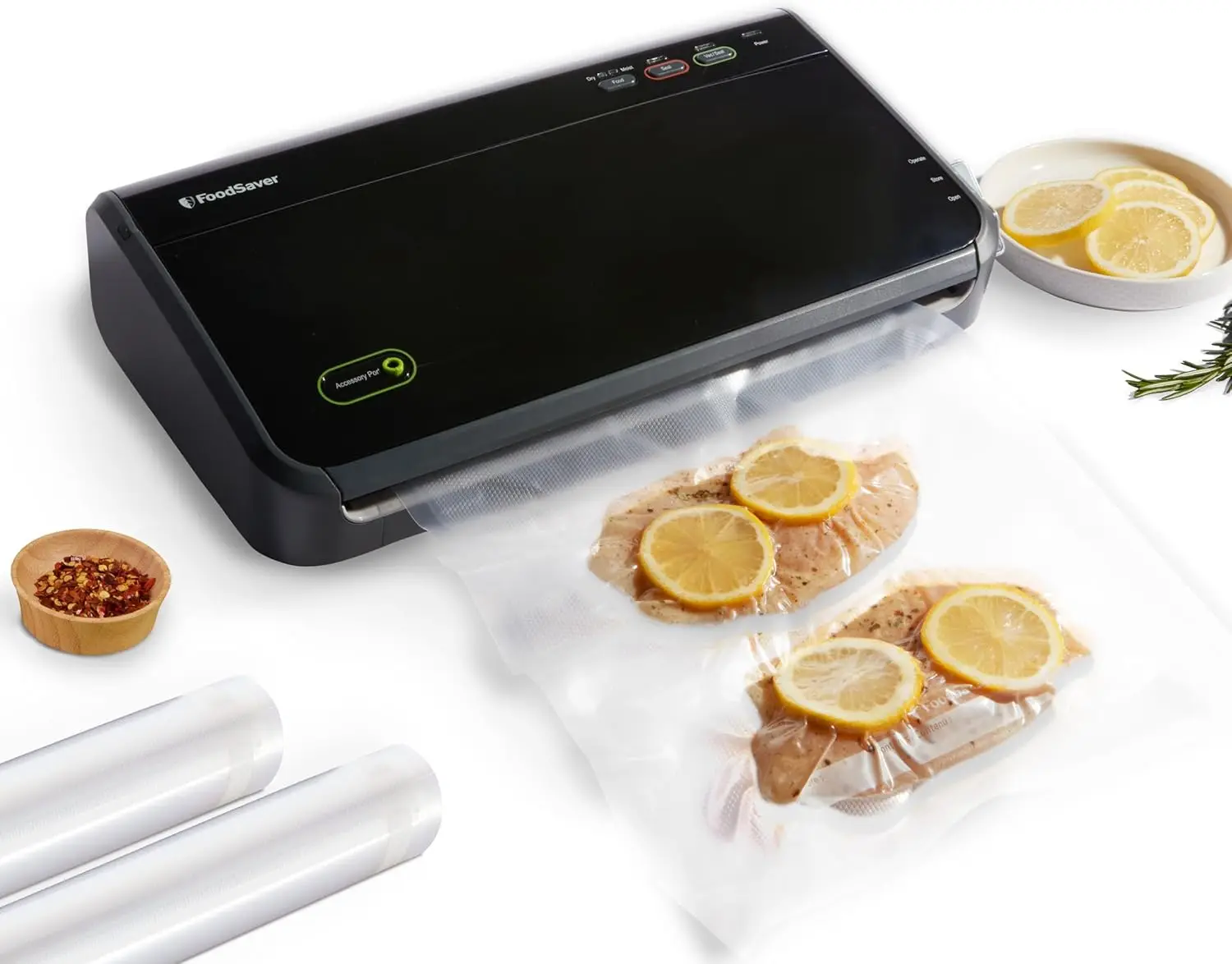FoodSaver Vacuum Sealer Machine, Automatic Bag Detection, Sous Vide Friendly, with sealer bags, roll, handheld vacuum sealer
FoodSaver Vacuum Sealer Machine, Automatic Bag Detection, Sous Vide Friendly, with sealer bags, roll, handheld vacuum sealer