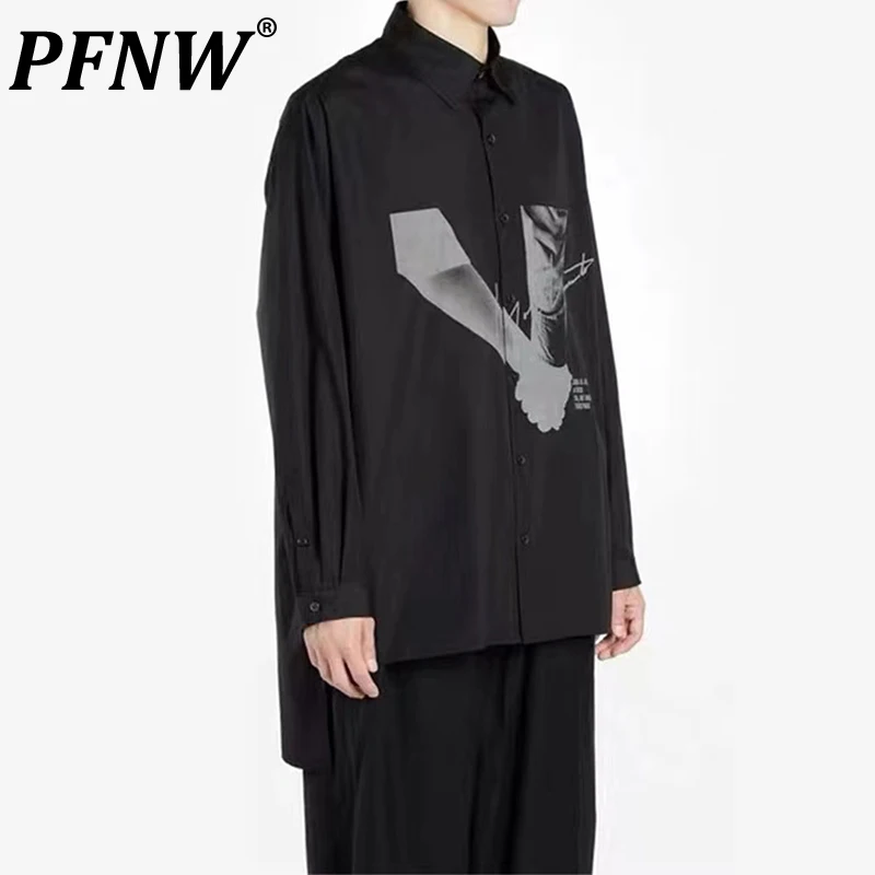 PFNW Spring Autumn Men's Chic Single Breasted Front Hand Printed Long Sleeve Shirts Fashion Turn-down Collar Button Tops 12A7715
PFNW Spring Autumn Men's Chic Single Breasted Front Hand Printed Long Sleeve Shirts Fashion Turn-down Collar Button Tops 12A7715
