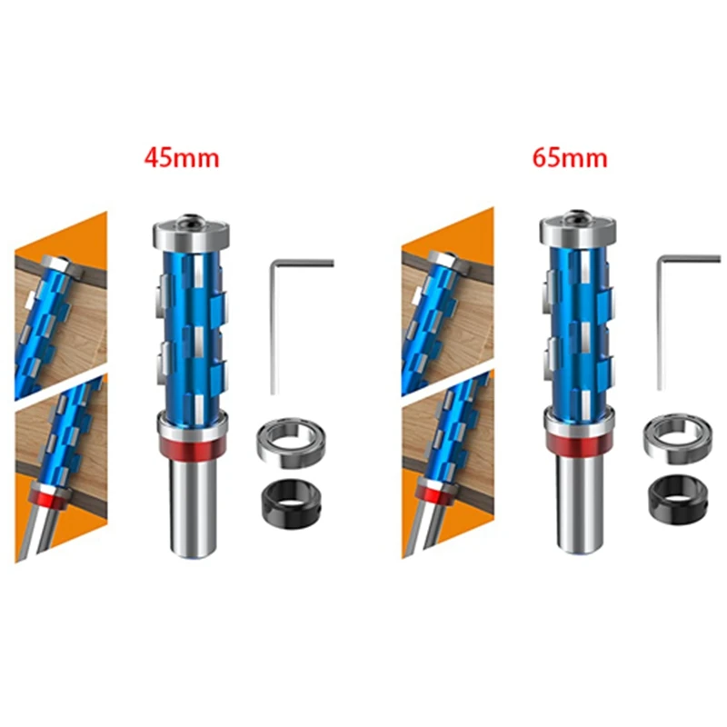 PRO Spiral Trim Router Bit Double Bearing Trimming Bit Trim Router Bit 1/2 Shank, 45MM Cutting Height
PRO Spiral Trim Router Bit Double Bearing Trimming Bit Trim Router Bit 1/2 Shank, 45MM Cutting Height