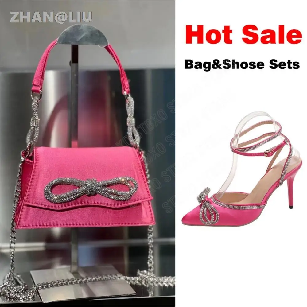 Runway Style Glitter Rhinestone Women Pumps Crystal Bowknot Satin Lady Shoes Genuine Leather High Heels Party Prom Shoes Handbag
Runway Style Glitter Rhinestone Women Pumps Crystal Bowknot Satin Lady Shoes Genuine Leather High Heels Party Prom Shoes Handbag