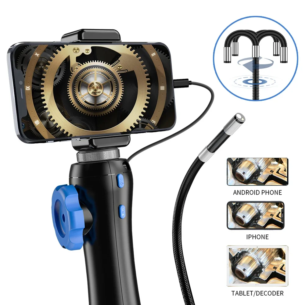 Wifi Two-way 180 degree steering endoscope camera 6.5mm borescope camera USB industrial endoscope for Android and iPhone Tablet
Wifi Two-way 180 degree steering endoscope camera 6.5mm borescope camera USB industrial endoscope for Android and iPhone Tablet