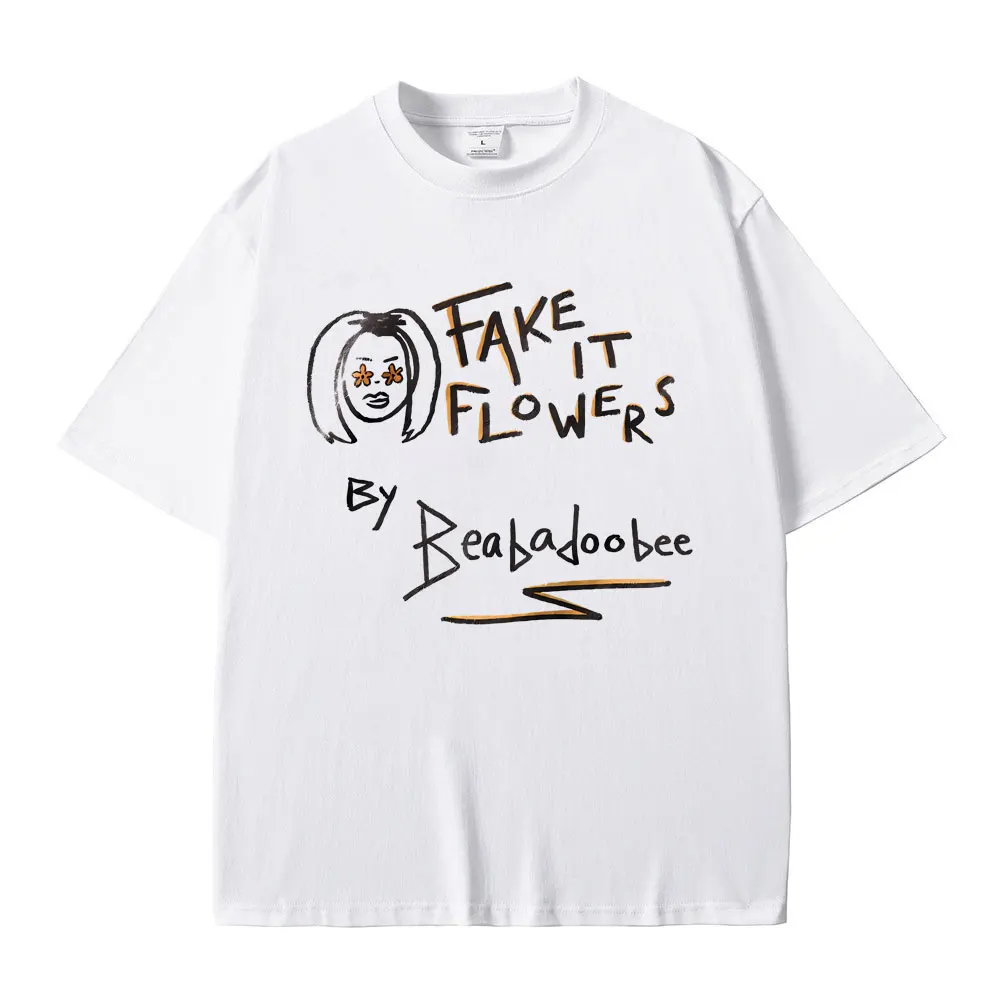 Beabadoobee T-Shirt Fake It Flowers Album T Shirts Men Women Fashion Hip Hop Streetwear Male Causal Oversized O-collar Tshirt
Beabadoobee T-Shirt Fake It Flowers Album T Shirts Men Women Fashion Hip Hop Streetwear Male Causal Oversized O-collar Tshirt