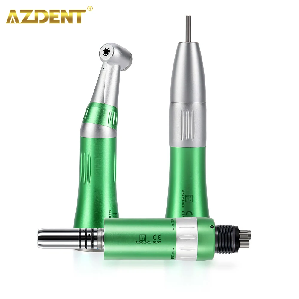 AZDENT Dental 2023 Low Speed Handpiece Colorful 1:1 Ratio Inner Water Contra Angle 4 Holes Air Motor Straight Turbine Handpiece
AZDENT Dental 2023 Low Speed Handpiece Colorful 1:1 Ratio Inner Water Contra Angle 4 Holes Air Motor Straight Turbine Handpiece