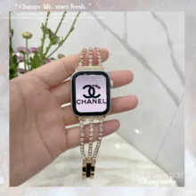 Women Diamond Bracelet for Apple Watch Band Series 7 6 SE 5 4 3 Adjustable Metal Strap for iWatch 41mm 45mm 40mm 44mm 38mm 42mm
Women Diamond Bracelet for Apple Watch Band Series 7 6 SE 5 4 3 Adjustable Metal Strap for iWatch 41mm 45mm 40mm 44mm 38mm 42mm