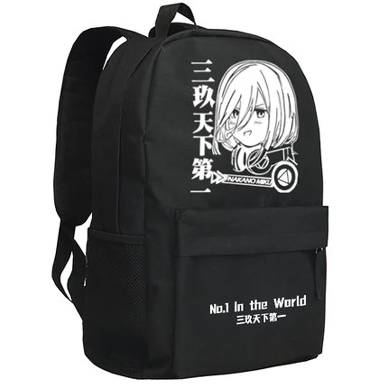 

Anime The Quintessential Quintuplets Nakano Ichika Backpack Fashion Oxford SchoolBag Unisex