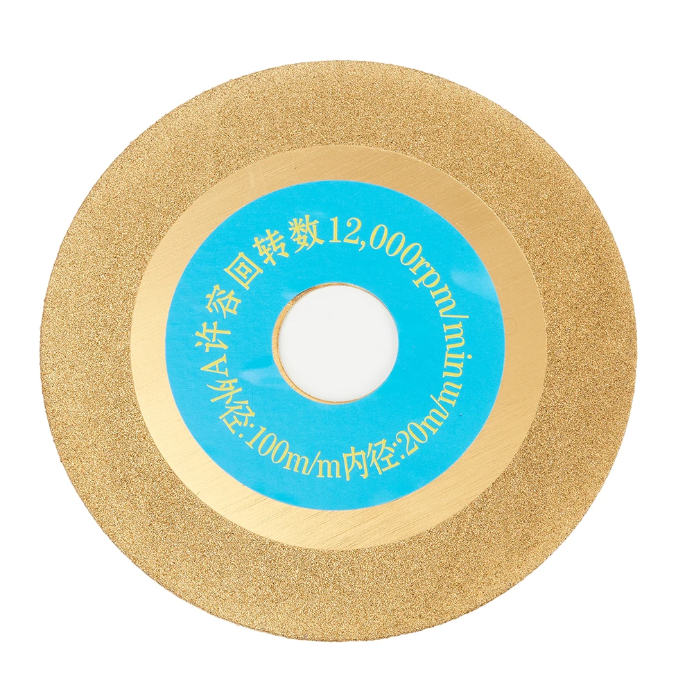 DIY Titanium Coating Polishing 100mm Diamond Coated Grinding Wheel Discs Gold For Carbide Stone Angle Grinder Useful
DIY Titanium Coating Polishing 100mm Diamond Coated Grinding Wheel Discs Gold For Carbide Stone Angle Grinder Useful