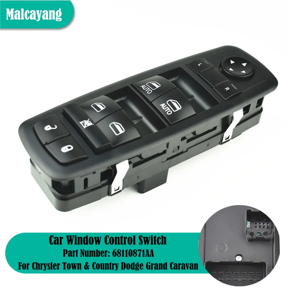 Кнопка стеклоподъемника Master Power для Chrysler Town & Country Dodge Grand Caravan 2012-2019 68110871AA
Кнопка стеклоподъемника Master Power для Chrysler Town & Country Dodge Grand Caravan 2012-2019 68110871AA