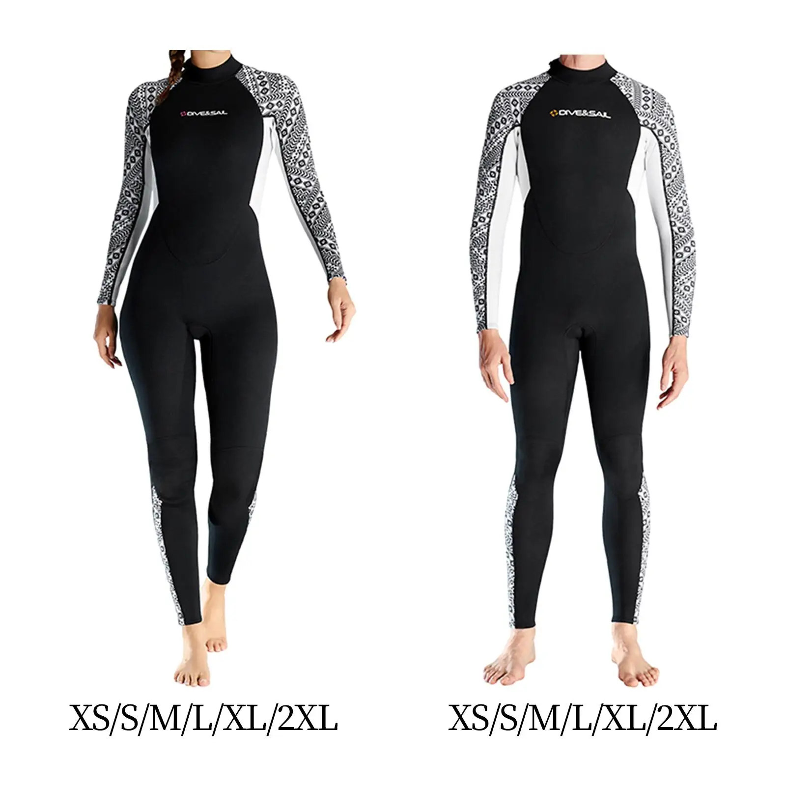 

Wetsuit for Adult 3mm Neoprene Long Sleeve Coldproof Surfing Suit for Kayaking Winter Swimming Scuba Snorkeling Boating Canoeing