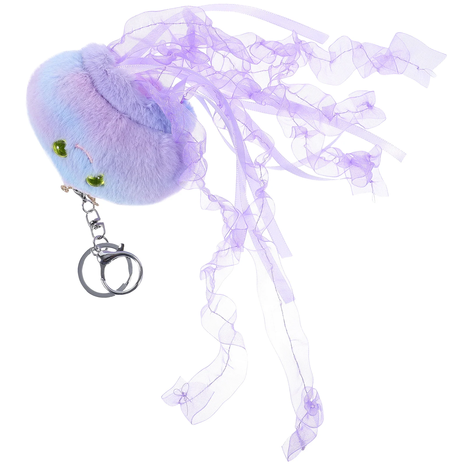 

Jellyfish Keychain Chains Plush Octopus Pendants Charm Schoolbag Keychains Ornament Rings