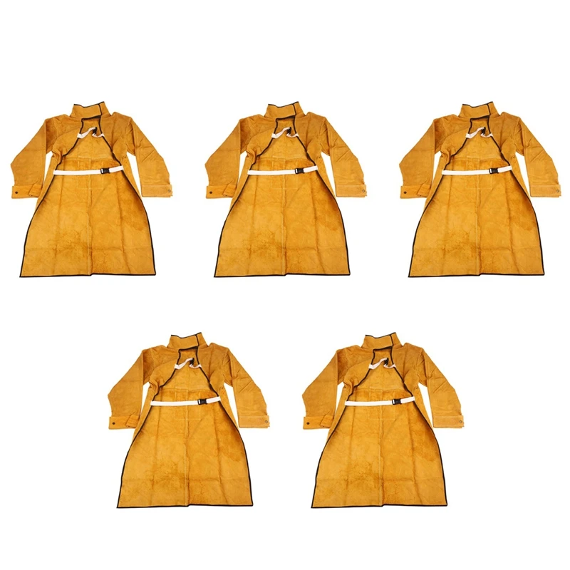 5Pcs 120Cm Welding Apron Flame Retardant Long Sleeve Welder Protective Clothing Split Leather Fire-Resistant
5Pcs 120Cm Welding Apron Flame Retardant Long Sleeve Welder Protective Clothing Split Leather Fire-Resistant