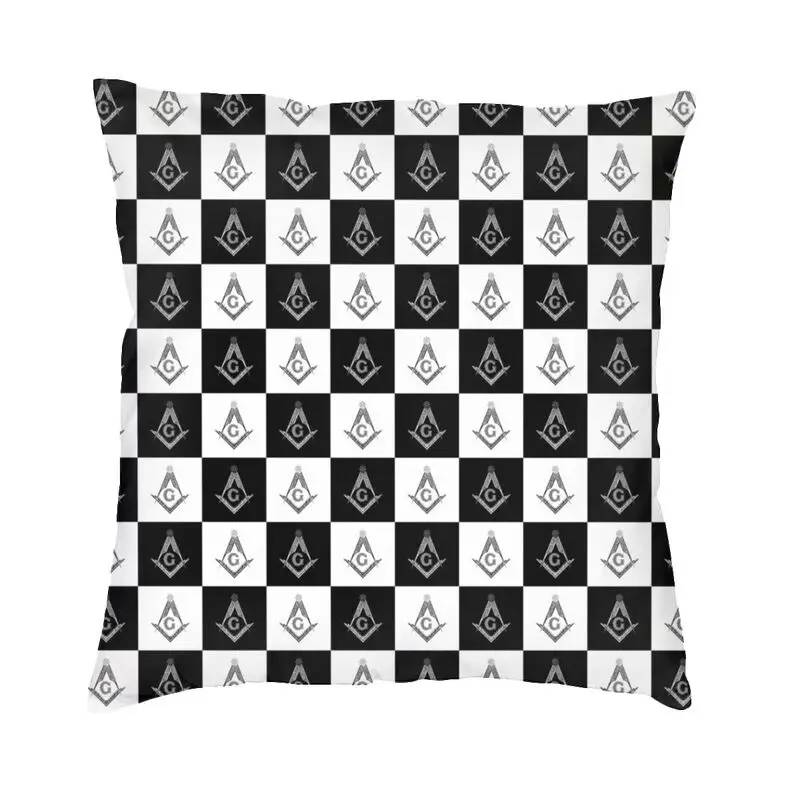 Freemason Checkered Pattern Cushion Cover Sofa Living Room Mason Masonic Square Throw Pillow Case 45x45
Freemason Checkered Pattern Cushion Cover Sofa Living Room Mason Masonic Square Throw Pillow Case 45x45