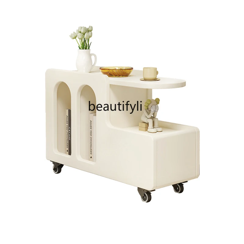 Nordic Cream Style Trolley Storage Mobile Small Coffee Table Sofa Side Table Side Cabinet
Nordic Cream Style Trolley Storage Mobile Small Coffee Table Sofa Side Table Side Cabinet