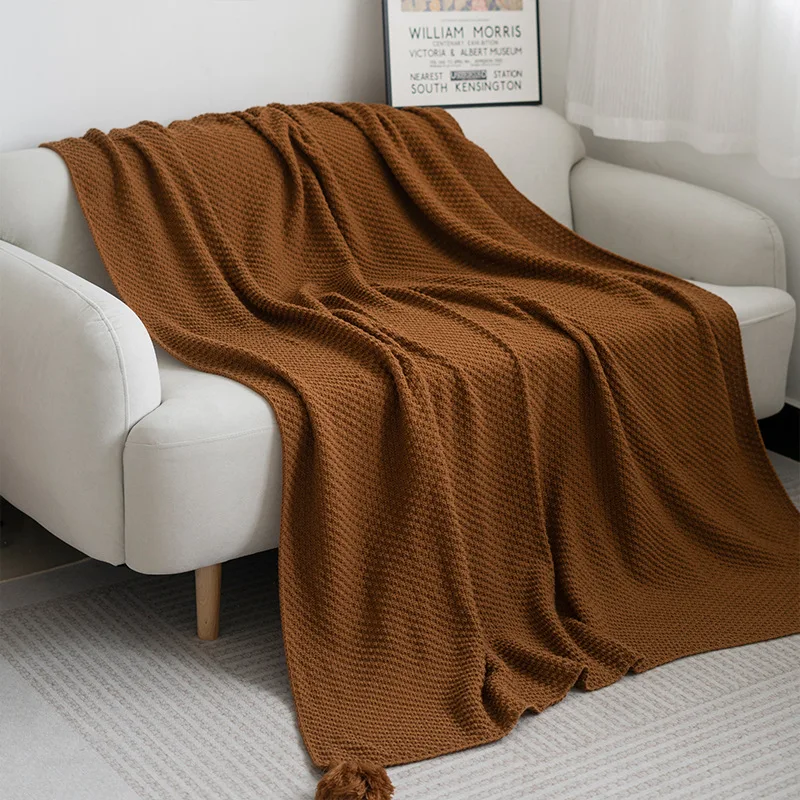 

Nap Sofa Blanket Air Conditioning Blanket Knitted Shawl Cover Blanket Bed End Blanket Throw Blanket Sofa Throw Nap Blanket