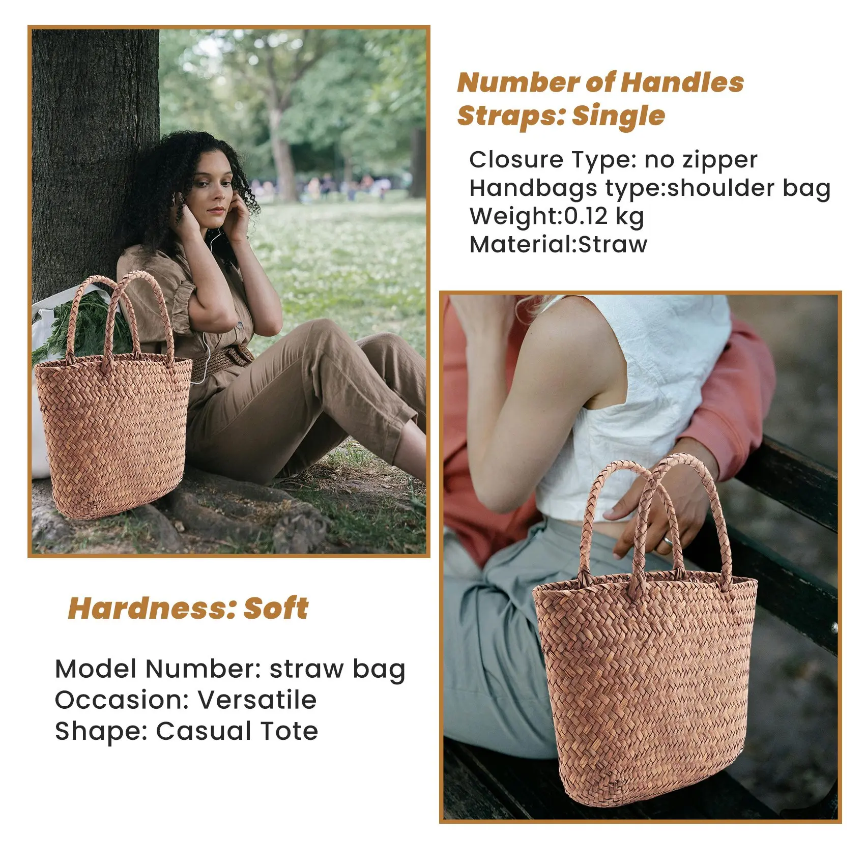 Mini Braided Wicker Tote - Natural Straw Garden Handbag 6 S0c78106ce7c14aaf83cf106edf37990fg