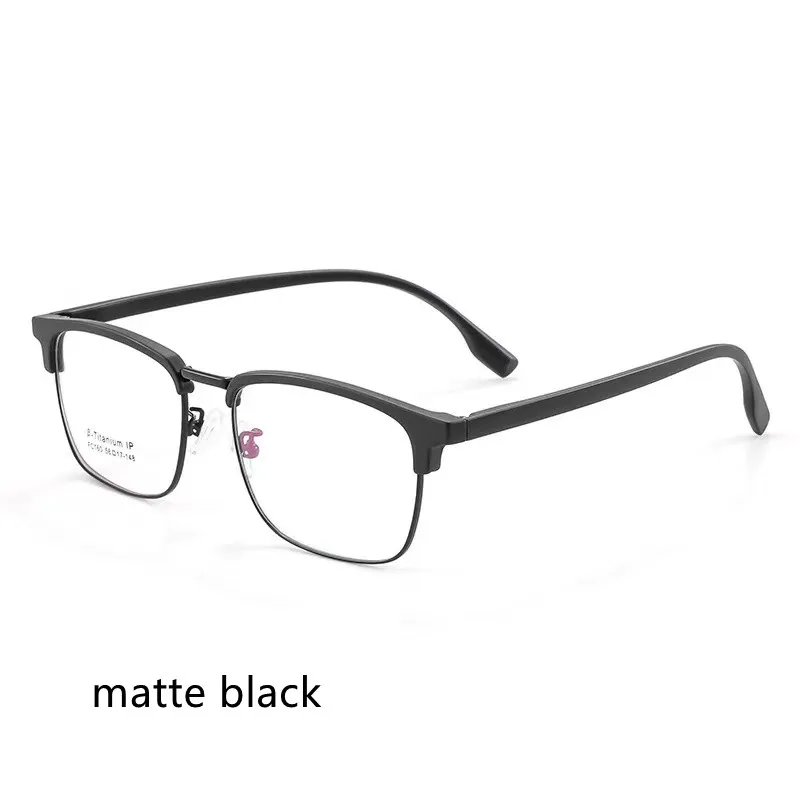 

56mm New Mirror Frame titanium alloy TR Eyebrow Myopia Glasses Frame Men's Retro Finished Optical Mirror Prescription Mirror 160