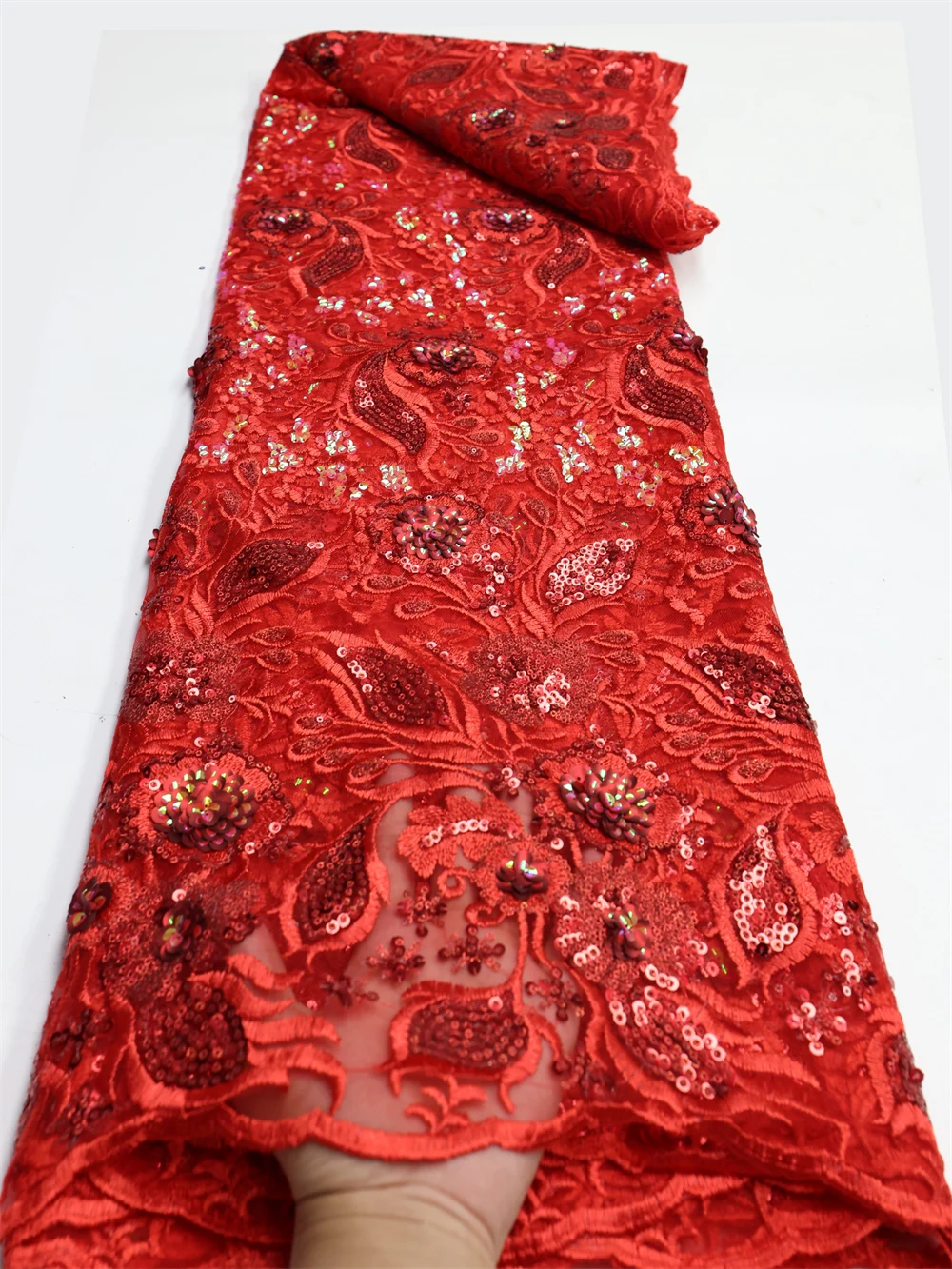 Nigerian Sequins Lace Fabric 2022 High Quality African Lace French Tulle Sequin Embroidery Lace Fabrics For Party Dress LY1537
Nigerian Sequins Lace Fabric 2022 High Quality African Lace French Tulle Sequin Embroidery Lace Fabrics For Party Dress LY1537