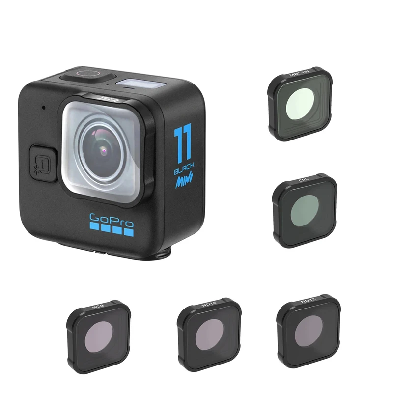 Для GoPro 11 Mini фильтры для объектива UV CPL ND8 ND16 ND32 ND64 фильтр для фото 10 11 мини черные аксессуары для экшн-камеры
Для GoPro 11 Mini фильтры для объектива UV CPL ND8 ND16 ND32 ND64 фильтр для фото 10 11 мини черные аксессуары для экшн-камеры