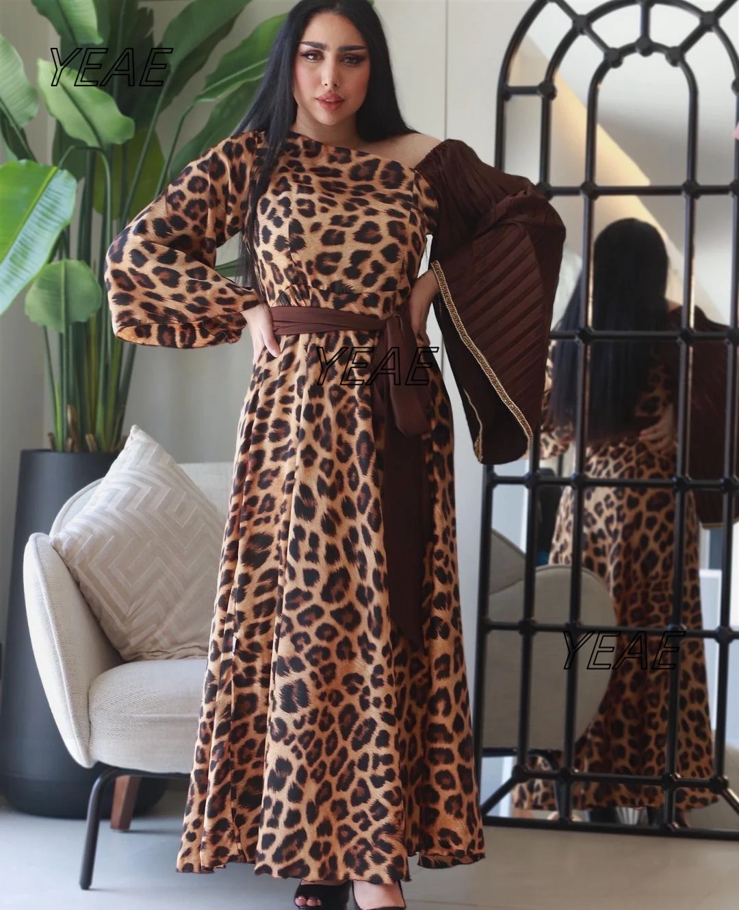 Santorini Leopard Print Vestidos Prom Dresses Long Sleeves Sash Formal Occasion Women Wear Evening Party Special Bride Dress
Santorini Leopard Print Vestidos Prom Dresses Long Sleeves Sash Formal Occasion Women Wear Evening Party Special Bride Dress