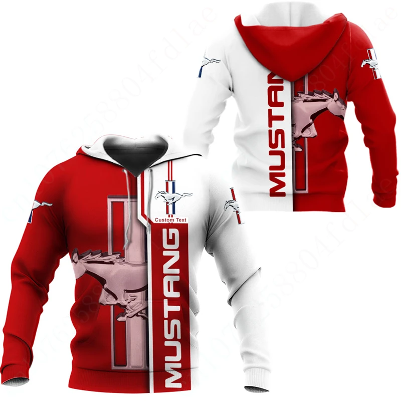 

Mustang Harajuku Sweatshirt Top Casual Hoodies For Men Women Unisex Clothing 3D Printing Zip Hoodies Anime Oversize Hoodie