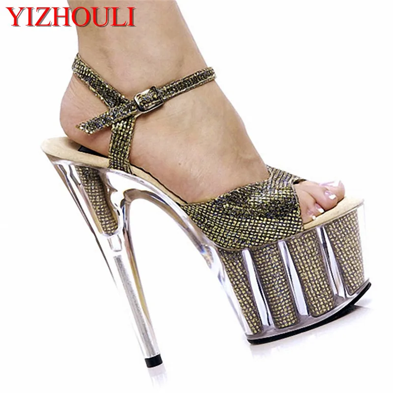 Wholesale ultra fine with waterproof 15 cm crystal with fish mouth sandals Sequins decoration new small size dance shoes
Wholesale ultra fine with waterproof 15 cm crystal with fish mouth sandals Sequins decoration new small size dance shoes