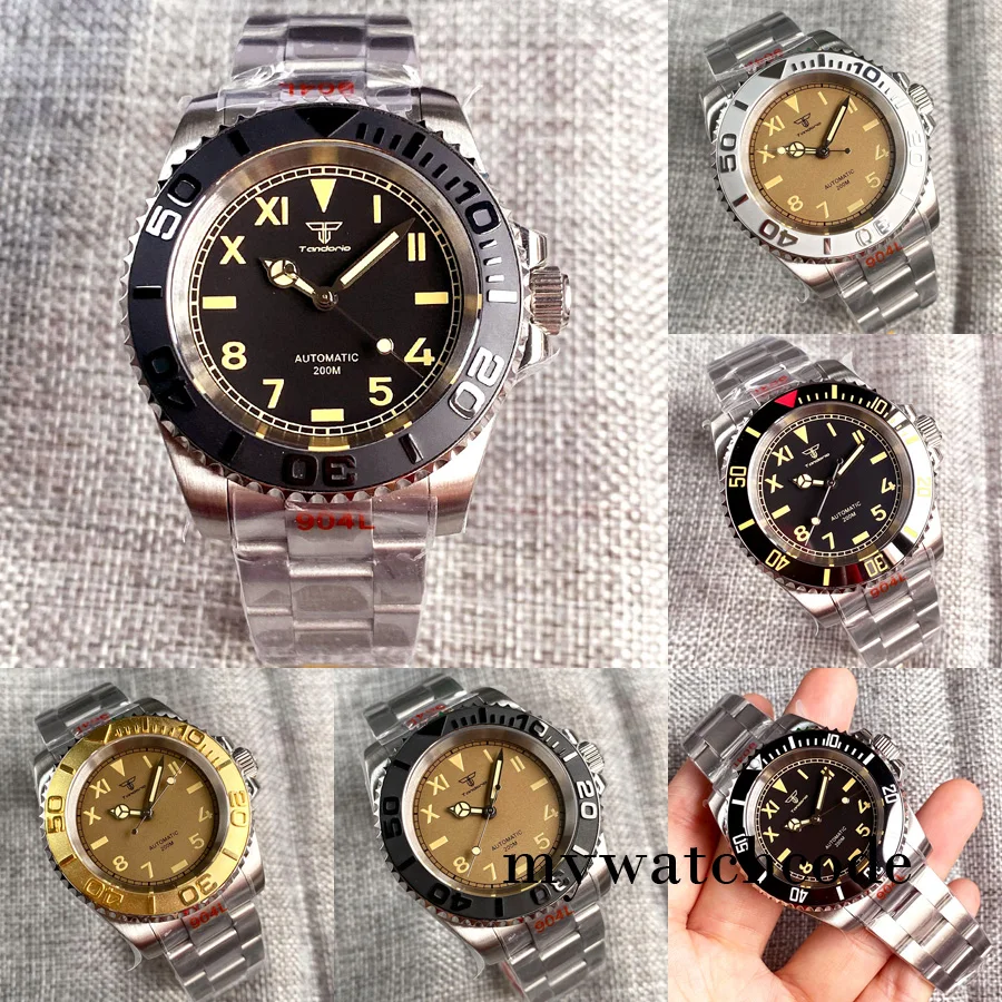 Tandorio 40 мм PT5000 NH35A Lume California циферблат вращающийся ободок сапфировое стекло автоматические мужские наручные часы браслет
Tandorio 40 мм PT5000 NH35A Lume California циферблат вращающийся ободок сапфировое стекло автоматические мужские наручные часы браслет