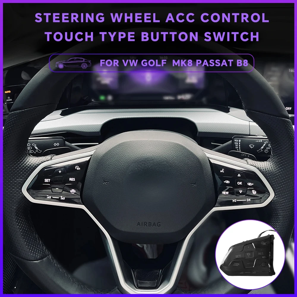 Кнопочный переключатель на руль для VW Golf 8 MK8 CC Passat B8 Jetta Arteon T-Roc Tiguan Touareg
Кнопочный переключатель на руль для VW Golf 8 MK8 CC Passat B8 Jetta Arteon T-Roc Tiguan Touareg