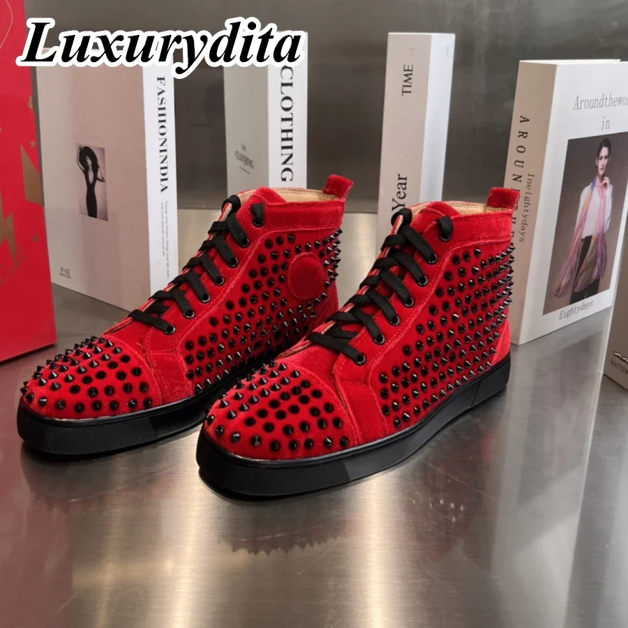LUXURYDITA Designer Men Casual Sneakers Real Leather Red sole Luxury Womens Tennis Shoes 35-47 Fashion Unisex loafers HJ291
LUXURYDITA Designer Men Casual Sneakers Real Leather Red sole Luxury Womens Tennis Shoes 35-47 Fashion Unisex loafers HJ291