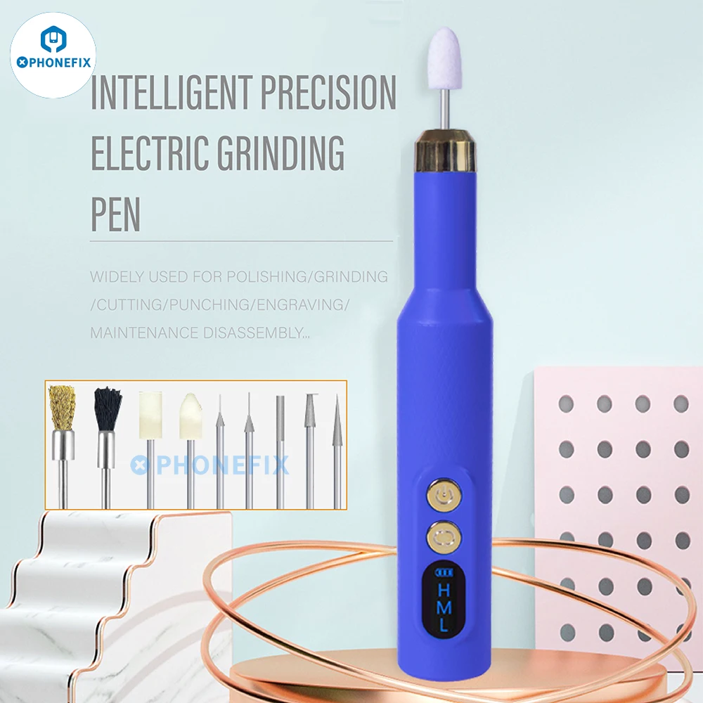 PHONEFIX HW-013 Portable Intelligent Electric Grinder Cordless Grinding Machine Mini Engraving Pen Polishing Micro Drilling Tool
PHONEFIX HW-013 Portable Intelligent Electric Grinder Cordless Grinding Machine Mini Engraving Pen Polishing Micro Drilling Tool