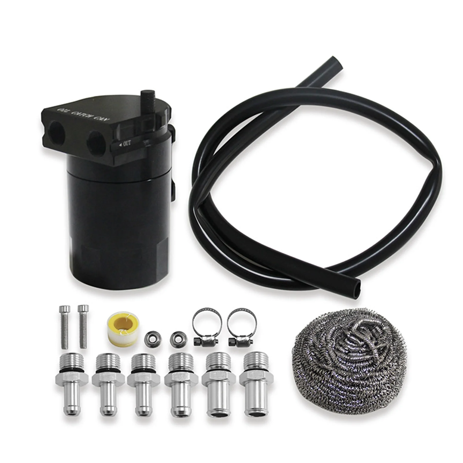 Universal Racing Baffled Aluminum Oil Catch Can Tank 2-Port Reservoir With Drain Valve Breather Cylinder Filter Kit
Universal Racing Baffled Aluminum Oil Catch Can Tank 2-Port Reservoir With Drain Valve Breather Cylinder Filter Kit