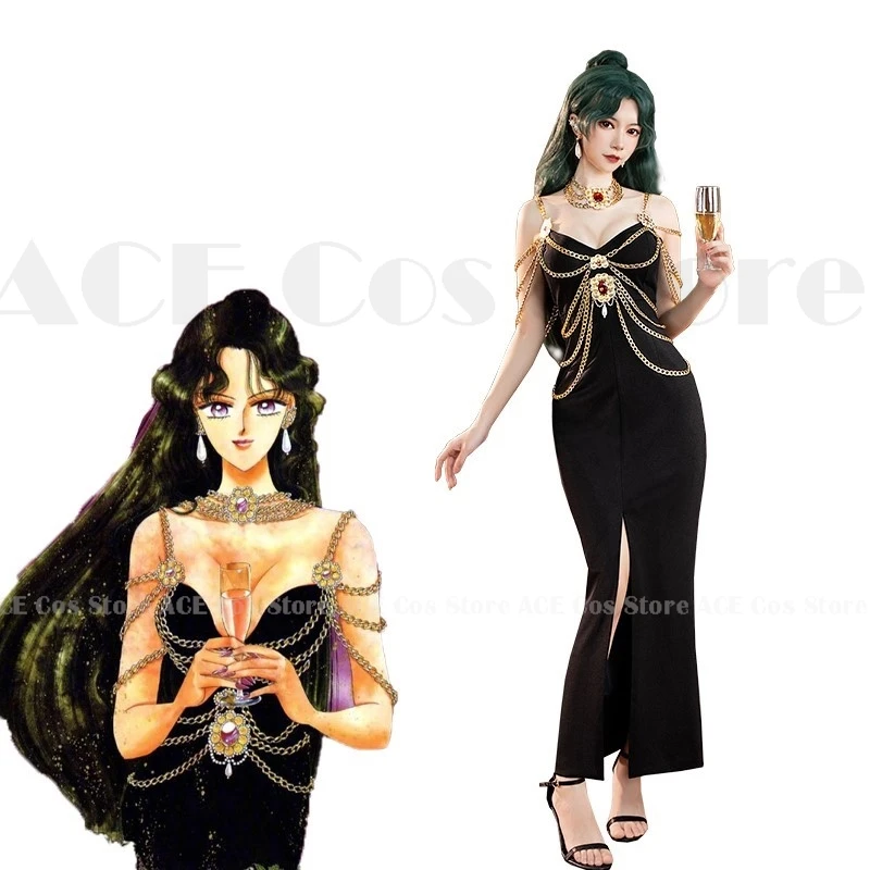 Anime Comic Sailor Setsuna Pluto Meiou Setsuna Cosplay Costume Retro Facny Dress Cosplay Wig Japan Women Ball Gown Outfit Sailor
Anime Comic Sailor Setsuna Pluto Meiou Setsuna Cosplay Costume Retro Facny Dress Cosplay Wig Japan Women Ball Gown Outfit Sailor