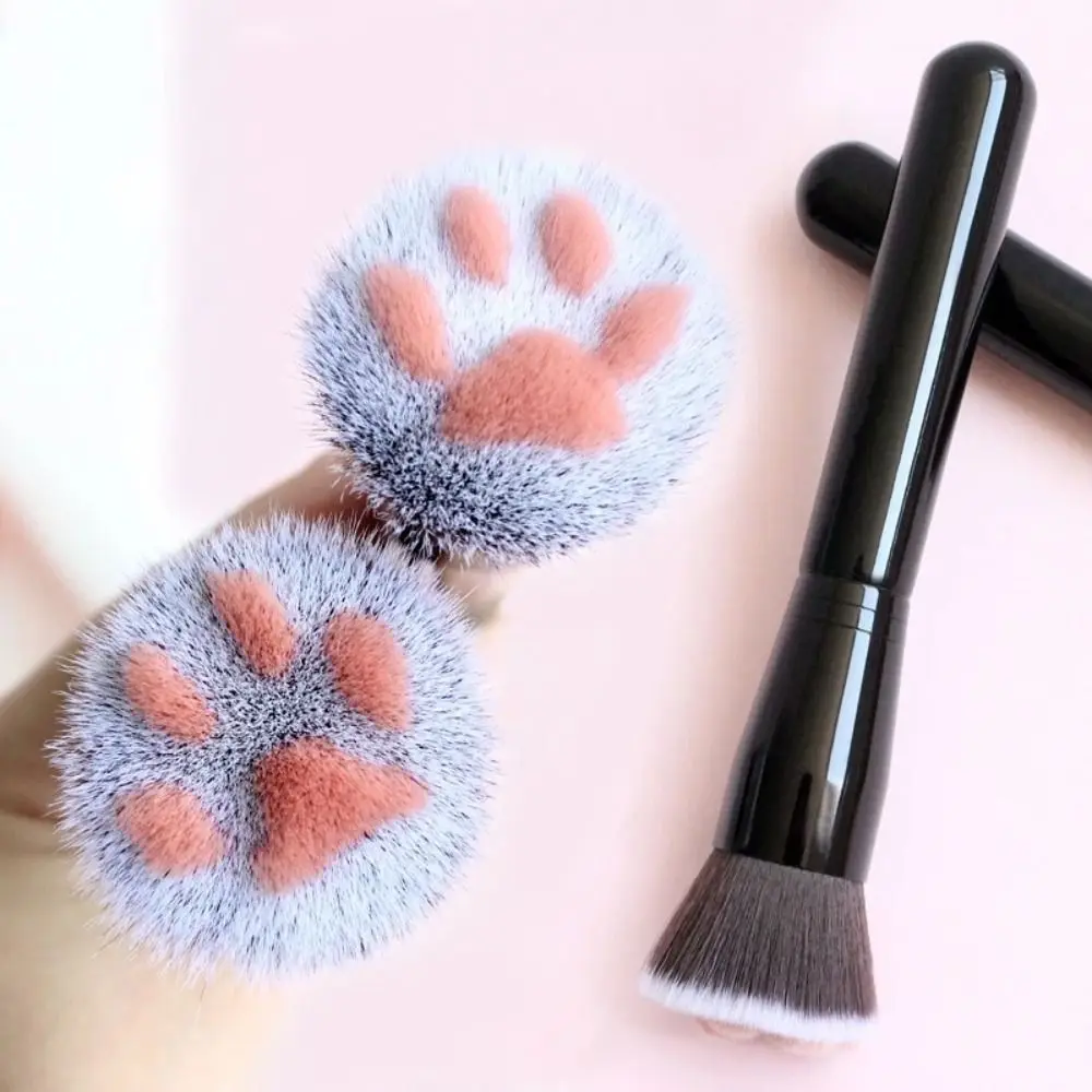 

Cat Claw Shape Foundation Brush Multi-functional Soft Contour Brush Powder Brush Fluffy Eyeshadow Concealer Cosmetic Tool