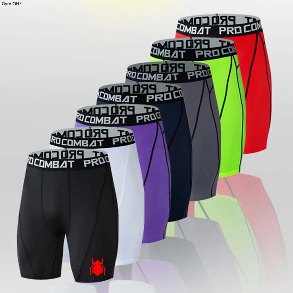 

Guys Compression Shorts Breathable Dry Fit Sport Fitness Shorts Football Training Male's Short Pants Men Underpants Gym Running