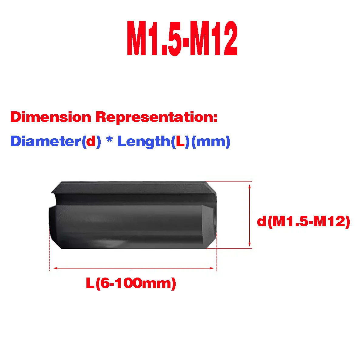 

Black 65 Manganese Steel Elastic Open Cylindrical Locating Pin / Hollow Pin M1.5-M12