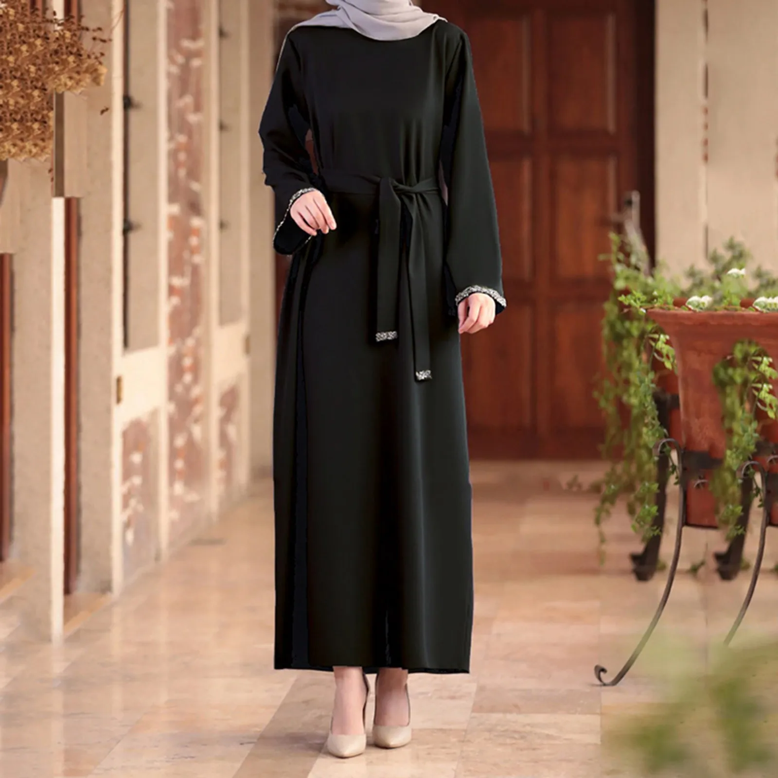 Abaya Турция мусульманский модный хиджаб платье кафтан пуловер с круглым вырезом с длинным рукавом халат мусульманский макси платья Abayas для женщин Дубай
Abaya Турция мусульманский модный хиджаб платье кафтан пуловер с круглым вырезом с длинным рукавом халат мусульманский макси платья Abayas для женщин Дубай