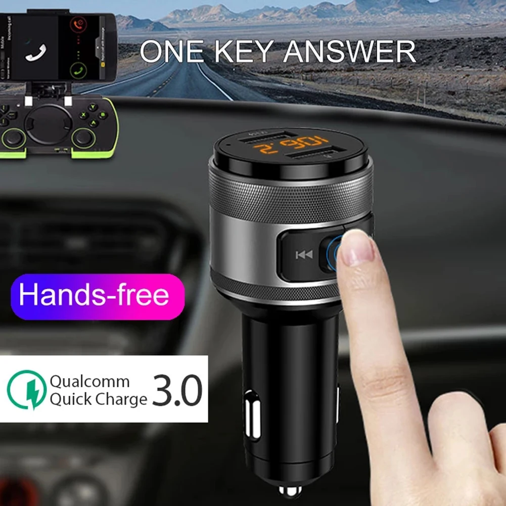 Зарядное устройство FM-трансмиттер-Bluetooth V5.0 FM для автомобиля QC 3,0 радиопередатчик USB беспроводной MP3 адаптер USB аксессуары
Зарядное устройство FM-трансмиттер-Bluetooth V5.0 FM для автомобиля QC 3,0 радиопередатчик USB беспроводной MP3 адаптер USB аксессуары